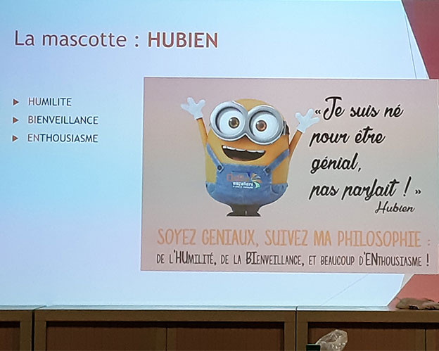 La mascotte Hubien